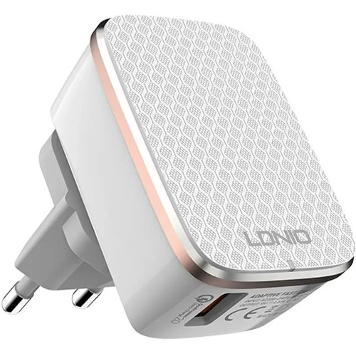 شارژر دیواری فست شارژ LDNIO A1204Q QC2 2.4A + کابل میکرو یو اس بی