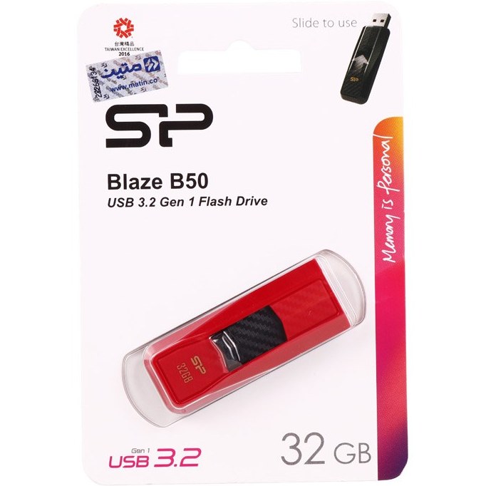 فلش مموری سیلیکون پاور Blaze B50 USB 3 ظرفیت 32 گیگابایت